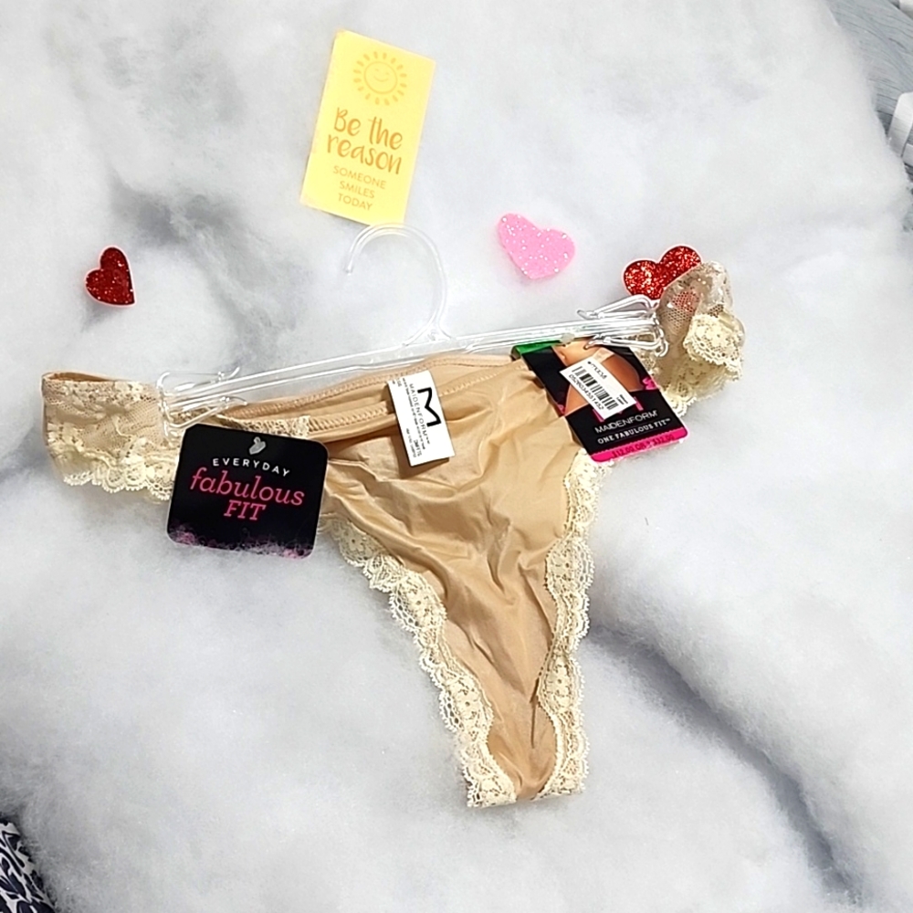 Maidenform Fabulous Fit Thong in Size 7/L NWT